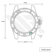Load image into Gallery viewer, SKX SRPD53 Sandblasted Case Set for Seiko Mod
