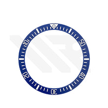 Lade das Bild in den Galerie-Viewer, Pelagos Keramik-Lünetteneinsätze mit abgeschrägter Form für SKX/SRPD – Blau Full Mark