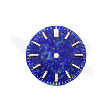Carica l'immagine nel visualizzatore di Gallery, Lapis Lazuli Stone No Date Dial for Seiko Mod: GS Style Indices