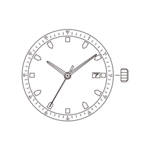 Charger l'image dans la galerie, Miyota 8215 Watch Movement - Black 3O'clock