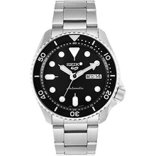Load image into Gallery viewer, SKX / SRPD Chapter Ring: Brushed Black Stainless Steel with Luminous Markers
