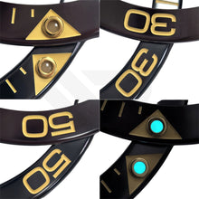 Load image into Gallery viewer, Replacement Ceramic Bezel Insert Compatible with Longines HydroConquest GMT 43mm L3.890.4 : Black/Gold