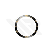 Load image into Gallery viewer, Replacement Ceramic Bezel Insert Compatible with Longines HydroConquest GMT 43mm L3.890.4 : Black/Gold