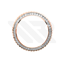 Lade das Bild in den Galerie-Viewer, Lünette aus weißem Zirkonia für SKX / SRPD: Roségold (Kopie)