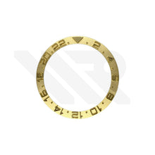 Lade das Bild in den Galerie-Viewer, YM Style GMT-24 Keramik-Lünetteneinsatz mit abgeschrägter Kante für SKX/SRPD: Gold