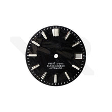 Lade das Bild in den Galerie-Viewer, Carbonfaser-Zifferblatt für Seiko Mod: Silberne GS-Indizes