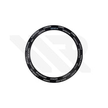 Lade das Bild in den Galerie-Viewer, Weltzeit-Lünetteneinsatz aus Aluminium mit abgeschrägter Kante für SKX007 /SRPD – Schwarz