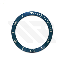 Lade das Bild in den Galerie-Viewer, Frogman Aluminium-Lünetteneinsatz mit abgeschrägter Kante für SKX/SRPD – Blau