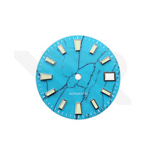Afbeelding in Gallery-weergave laden, Malachite Turquoise Dial for Seiko Mod