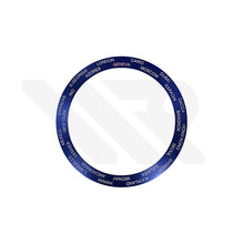 Lade das Bild in den Galerie-Viewer, Aluminium-Lünetteneinsatz mit abgeschrägter Öffnung für Weltzeituhr für SKX007 /SRPD – Marineblau