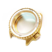 Cargar imagen en el visor de la galería, SKX Sandblasted Case Set for Seiko Mod: Gold (4'o clock Crown)