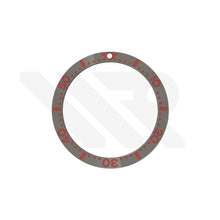 Lade das Bild in den Galerie-Viewer, Seiko Style Diver Keramik-Flachlünetteneinsatz für SKX / SRPD - Grau-Rot