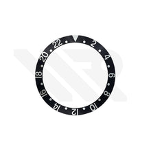 Lade das Bild in den Galerie-Viewer, Vintage GMT-Stil Aluminium-Lünetteneinsatz mit abgeschrägter Kante für SKX007 /SRPD - Schwarz GMT