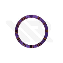 Lade das Bild in den Galerie-Viewer, YM Style GMT-24 Keramik-Lünetteneinsatz mit abgeschrägter Kante für SKX/SRPD: Lila