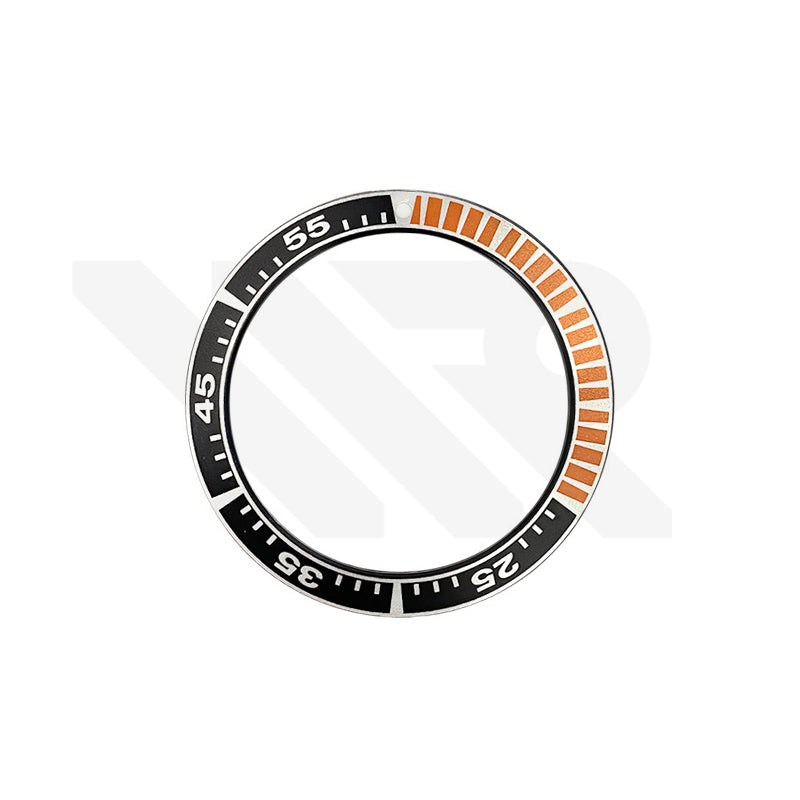 Aluminium Flat Bezel Insert for Seiko Prospex Sumo SBDC001 SBDC003  SBDC031 SBDC033 Black/Orange