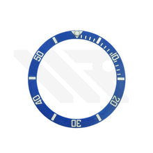 Lade das Bild in den Galerie-Viewer, Abgeschrägte Lünetteneinsätze aus Kohlefaser für SKX/SRPD - Sub Style (Blau)