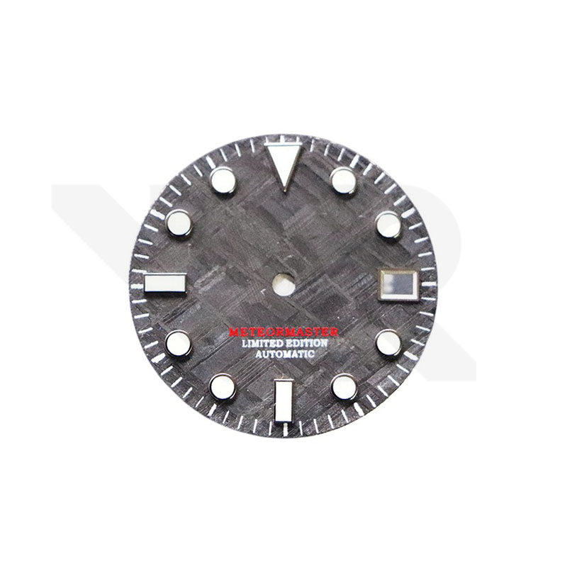 Black Meteorite Dial for Seiko Mod Sub Diver Style