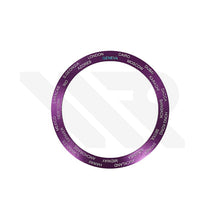 Lade das Bild in den Galerie-Viewer, Weltzeit-Lünetteneinsatz aus Aluminium mit abgeschrägter Kante für SKX007 /SRPD – Lila