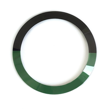 Lade das Bild in den Galerie-Viewer, Schlichter, abgeschrägter Keramik-Lünetteneinsatz für SKX/SRPD – Schwarz/Grün