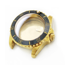 Cargar imagen en el visor de la galería, SUB Oyster Style Brushed Case Set for Seiko SKX / SRPD Mod: Gold