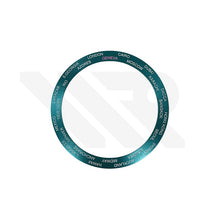 Lade das Bild in den Galerie-Viewer, Weltzeit-Lünetteneinsatz aus Aluminium mit abgeschrägter Kante für SKX007 /SRPD – Smaragdgrün