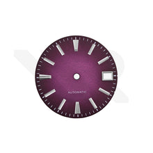 Lade das Bild in den Galerie-Viewer, Zifferblatt mit mattierter Oberfläche für Seiko Modell: GS Style Fume Gradient Purple