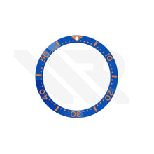 Lade das Bild in den Galerie-Viewer, Seiko Style Diver Keramik-Flachlünetteneinsatz für SKX / SRPD - Blau-Orange