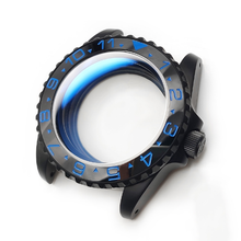 Afbeelding in Gallery-weergave laden, GMT Oyster Style Sandblasted Case Set for Seiko SKX / SRPD Mod: Black