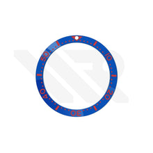 Lade das Bild in den Galerie-Viewer, Seiko Style Diver Keramik-Flachlünetteneinsatz für SKX / SRPD - Blau-Rot