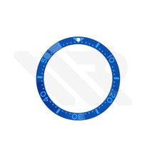 Lade das Bild in den Galerie-Viewer, Seiko Style Diver Keramik-Flachlünetteneinsatz für SKX / SRPD - Blau-Blau