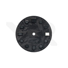 Charger l'image dans la galerie, Carbon Fiber Dial for Seiko Mod - Marine Master Style Black Luminous