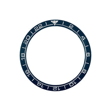Lade das Bild in den Galerie-Viewer, Planet Ocean GMT-Style Keramik-Lünetteneinsatz mit abgeschrägter Kante für SKX/SRPD – Ägäisblau