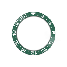 Lade das Bild in den Galerie-Viewer, GMT-24 Keramik-Lünetteneinsatz mit abgeschrägter Kante für SKX/SRPD – Grün