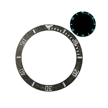 Afbeelding in Gallery-weergave laden, Carbon Fibre Sloped  Bezel Inserts for SKX/SRPD - Sub Style Luminous (White)