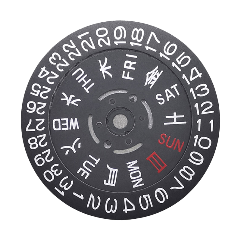 NH36 Day-Date Disc - Kanji (Black) | WR Accessories – WR Accessories