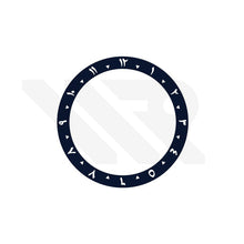 Lade das Bild in den Galerie-Viewer, Vollständig leuchtende arabische Ziffern, abgeschrägte Aluminium-Lünetteneinlage für SKX/SRPD – Schwarz