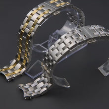 Load and play video in Gallery viewer, Replacement Stainless Steel Bracelet Compatible with Tissot Automatic III T065430A