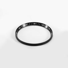 Cargar imagen en el visor de la galería, SKX / SRPD Chapter Ring: Black with White Numeric Markers