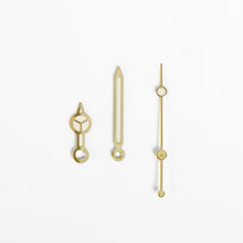 Lade das Bild in den Galerie-Viewer, Mercedes-Uhrenzeiger für Seiko-Modell: Gold, Blau, Leuchtzeiger