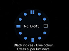 Load image into Gallery viewer, Matte Black Day-date Dial for Seiko Mod
