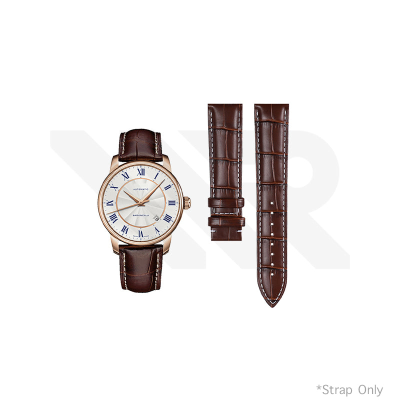 Replacement Leather Strap Compatible with Mido Baroncelli M8600A Series
