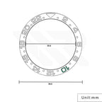GMT-24 Ceramic Sloped Matte Finished Black-Green Bezel Insert for SKX/SRPD: Brown-Blue