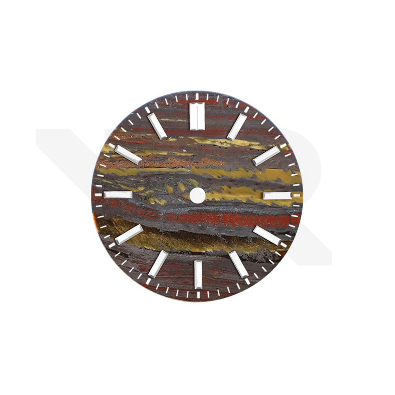 Tiger Iron Stone Dial for Seiko Mod: GS Style Indices