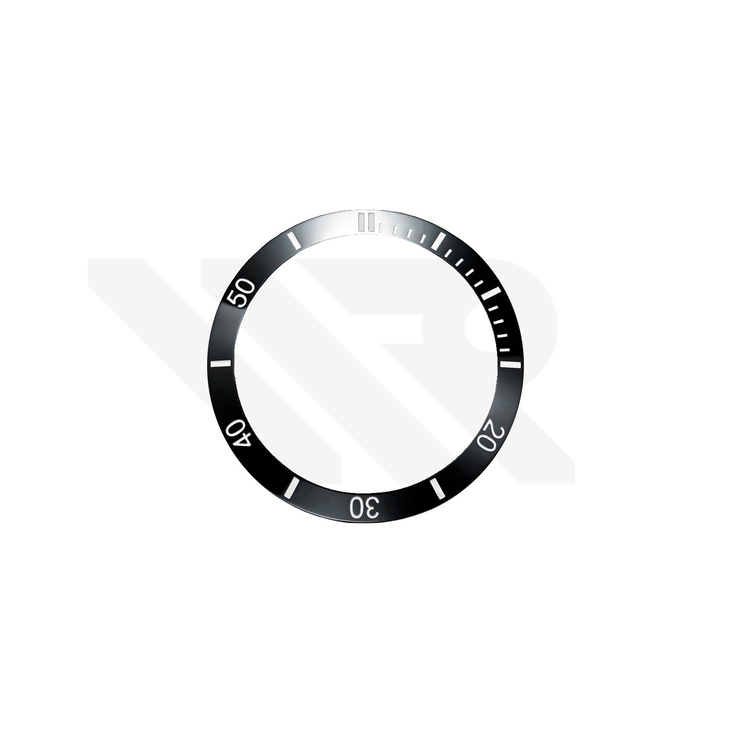 Replacement Ceramic Bezel Ring Compatible with Emile Chouriet Challenger 42.5mm 08.1169 Series : Black