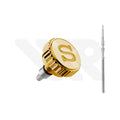 SKX007 Big Crown Crown: Gold with Logo (Polished)