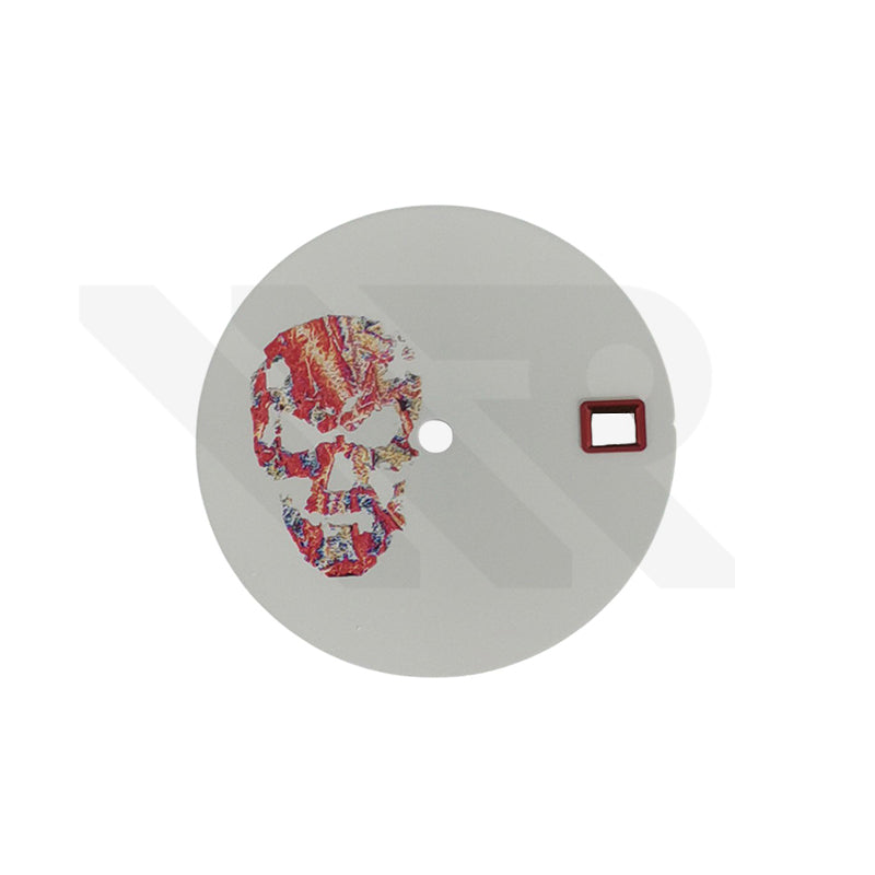 Matte White Skull Series Dial for Seiko Mod