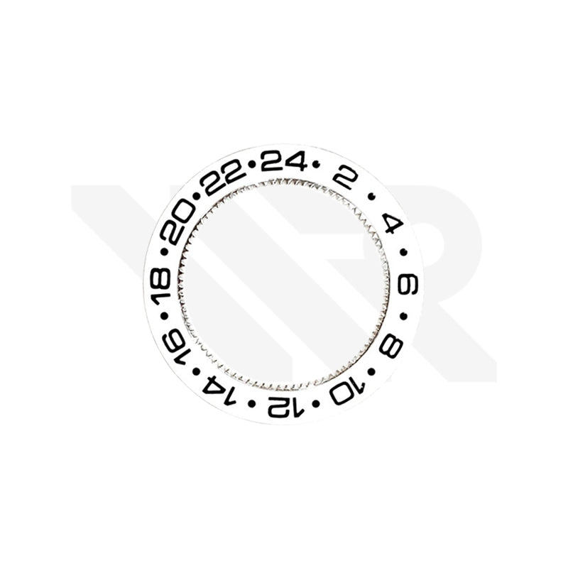 Replacement GMT Hour Disc Compatible with Rolex Skydweller Cal.9001 , Cal.9002 : Intense White