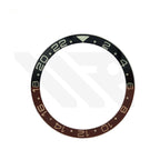 GMT 24 Sapphire Full Lume Flat Bezel Insert for SKX/SRPD - Black/Brown