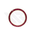 Replacement Cubic Zirconia Bezel Compatible with Rolex Daytona : Gold Bezel with Red CZ