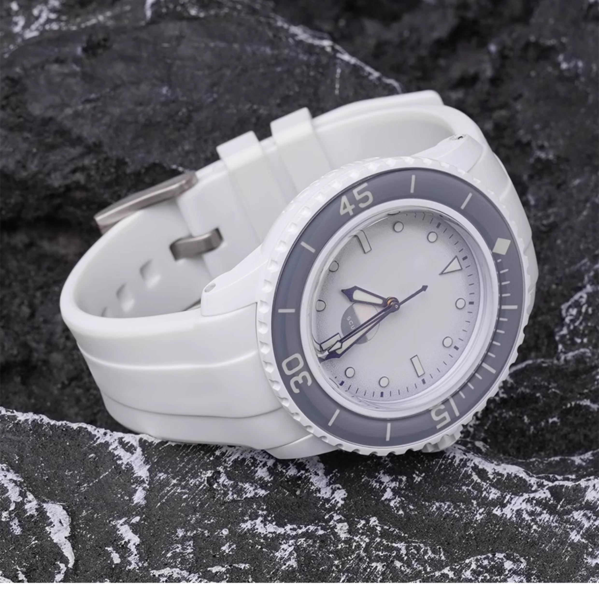 Rubber B Style Strap for Blancpain x Swatch Ocean Of Storms